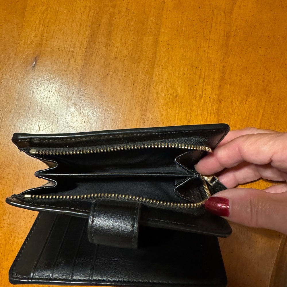 Coach Signature Medium Corner Zip Wallet L-Shaped Zipper Brown Leather pre-owned - Picture 2 of 7